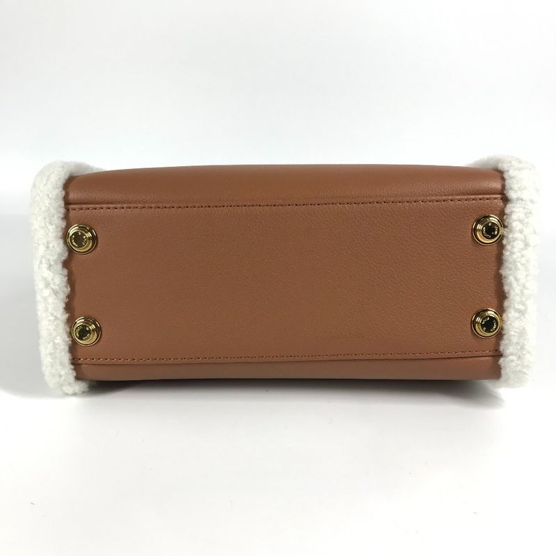 Louis Vuitton Handbag On My Side PM On My Side PM M58918 Leather Camel Brown