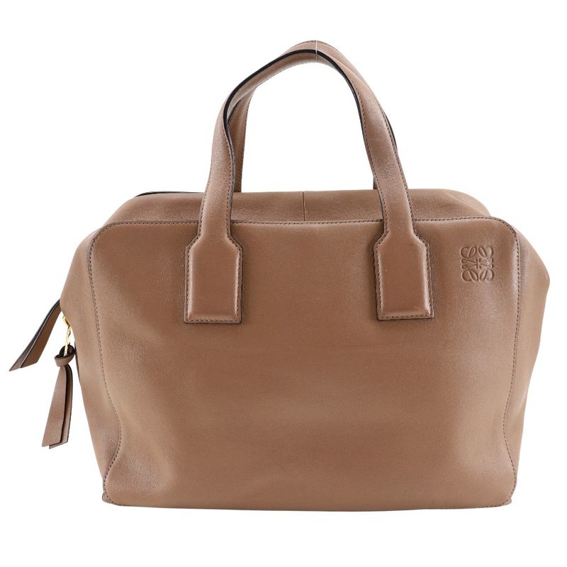 Loewe Goya Weekender Calf Brown Women's Boston Bag
