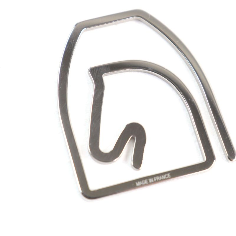 Hermes Z4140 Echestre Logo Engraved Horse Shape Billfold Bill Clip Money Clip