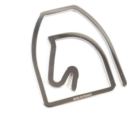 Hermes Z4140 Echestre Logo Engraved Horse Shape Billfold Bill Clip Money Clip