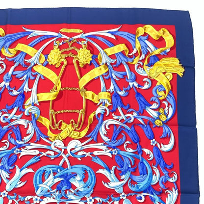 Hermes Carre 90 Lemors A LA Conetable Gag Grace Silk Scarf