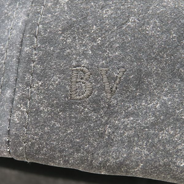 Bottega Veneta Cap Flannel Print Nubuckles Cles Leather Charcoal S Hat Dark