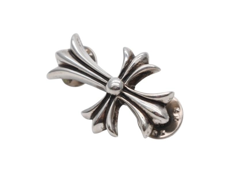 Chrome Hearts Tiny Cross Pin Badge 925 Sterling Silver — view 2