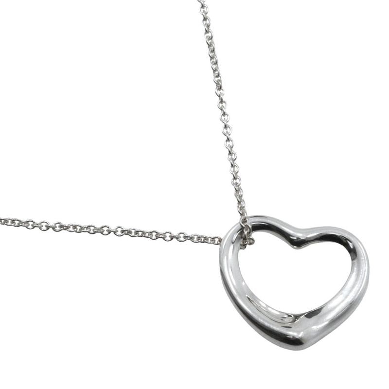Tiffany & Co Open Heart Elsa Peretti 925 Silver Ladies 6.2g Necklace