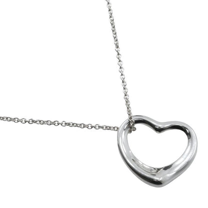 Tiffany & Co Open Heart Elsa Peretti 925 Silver Ladies 6.2g Necklace