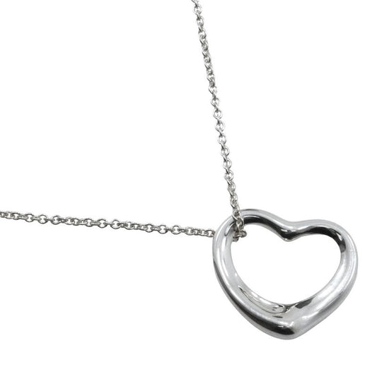 Tiffany & Co Open Heart Elsa Peretti 925 Silver Ladies 6.2g Necklace