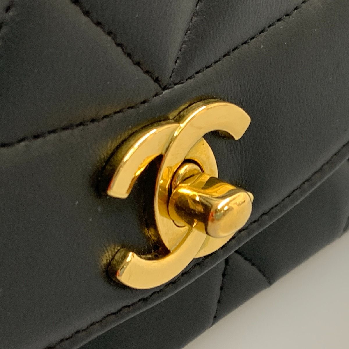 Chanel Diana Matelasse Chain Shoulder Bag A01164 Black