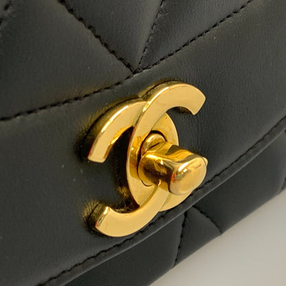 Chanel Diana Matelasse Chain Shoulder Bag A01164 Black
