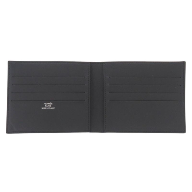 Hermes Citizen Twill Compact Vorsoft Navy Engraved B (2023) Wallet Bifold