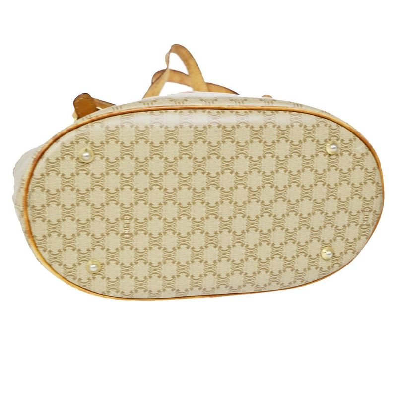 Celine Shoulder Tote Bag Macadam Beige 09bs110