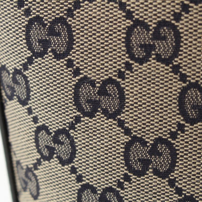 Gucci Canvas And Leather Original GG Mini Bucket Shoulder Bag 782919 Navy