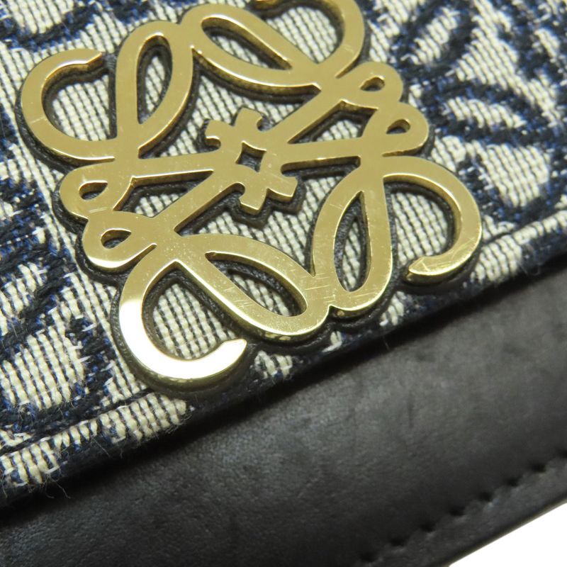 Loewe Anagram Shoulder Bag Canvas Calf Women