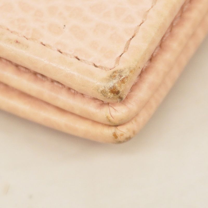 Gucci Wallet GG Marmont Butterfly 499361 Leather Pink Beige Gold Hardware Women