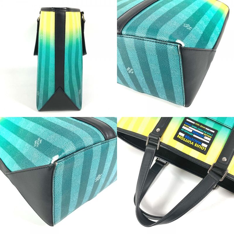 Louis Vuitton Tote Bag Weekend Tote PM M59919 Leather / Canvas Green