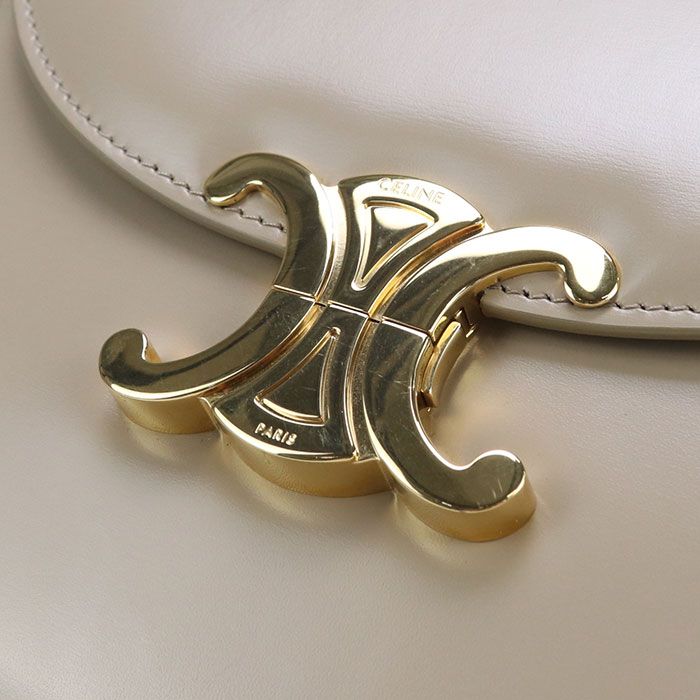 Celine Triomphe Crossbody Shoulder Bag Calf Womens