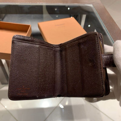 Authentic Louis Vuitton Damier Compact Folding Wallet