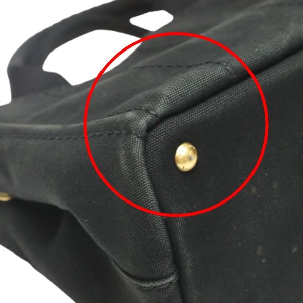 Prada 1 Bg439 Tote Bag Canapa Mini Black