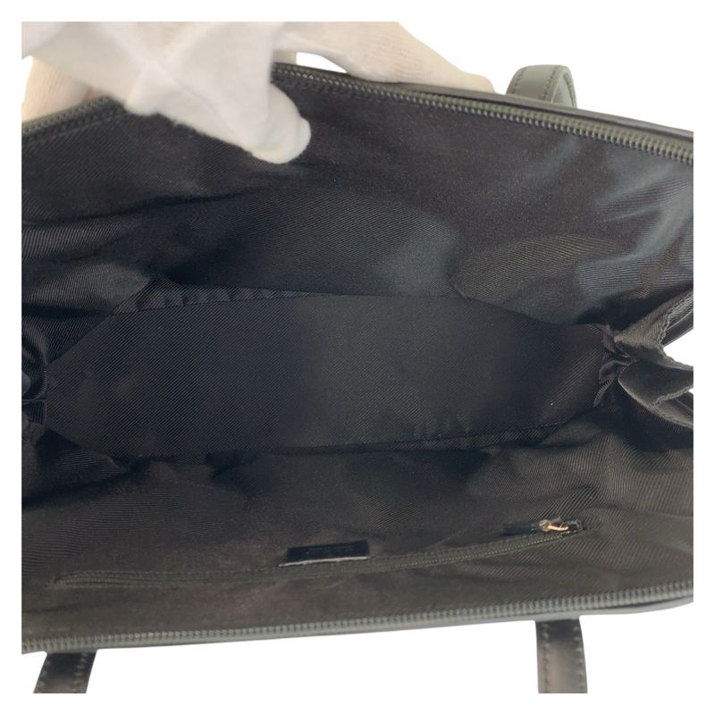 Gucci Black Gold Hardware GG Canvas/leather 002 1122 Tote Bag Shoulder Bag