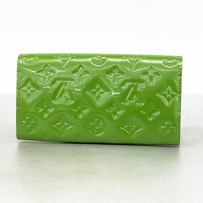 Louis Vuitton Vernis Portefeuille Sarah M93635 Vert Toninic Cles Dies