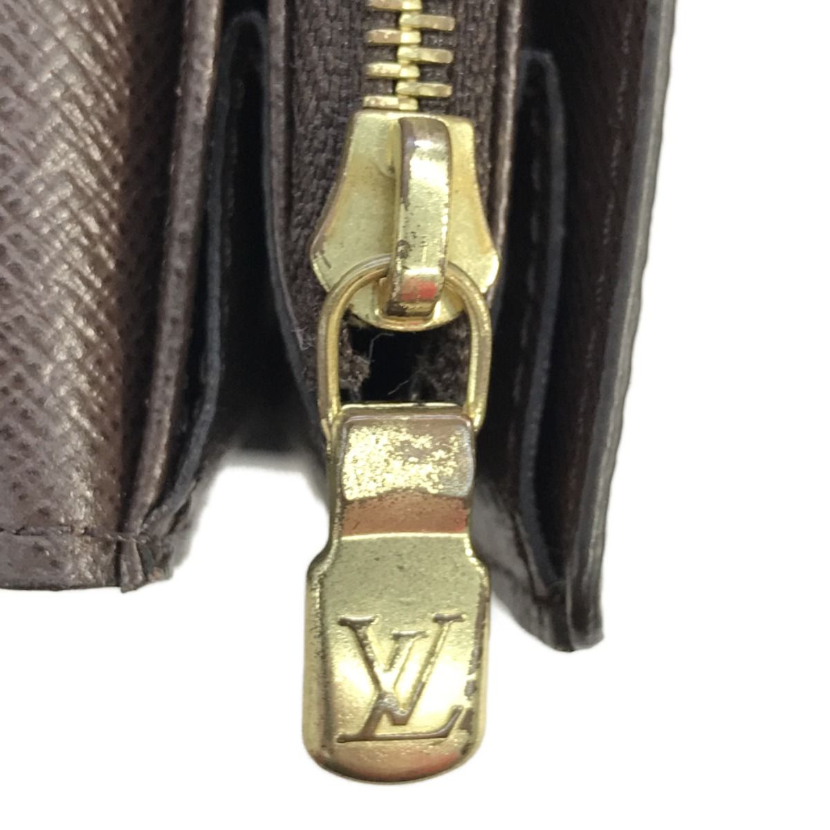 Louis Vuitton Long Wallet Portefeuille Sarah Damier Ebene N63209 Pocket