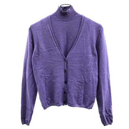 Prada Cashmere Ensemble Cardigan Purple 38