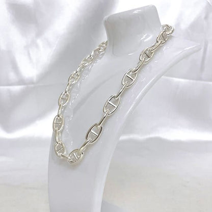 Hermes Necklace Chaine D'ancre GM 29 Frames Silver Excellent Condition Ag