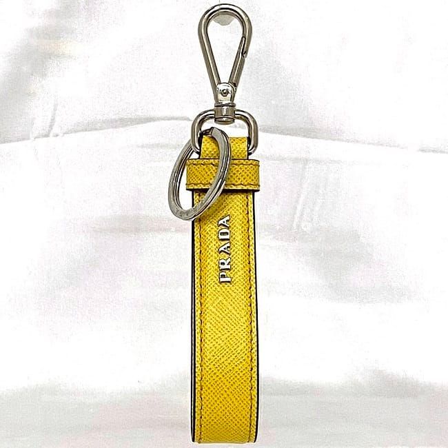 Prada Key Holder Ec22841 Yellow 2pp68t Never Used Excellent Condition