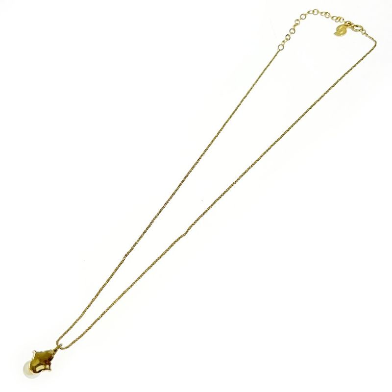 Christian Dior GP Rhinestone Faux Pearl Necklace Earring Set 328030 Necklace