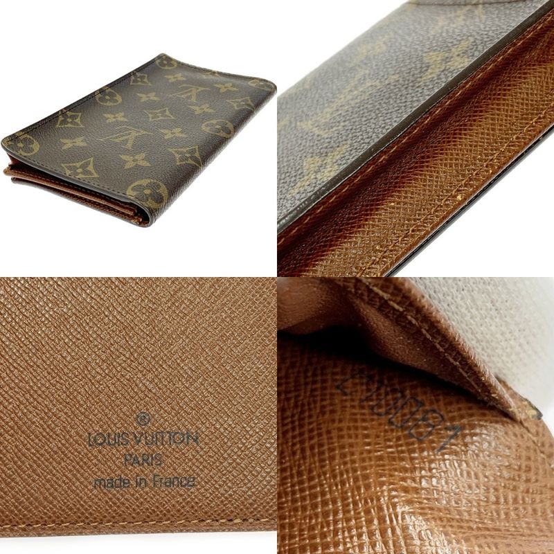 Louis Vuitton M60825 Monogram PVC Porte Cles Di Brown 403703 Long Wallet