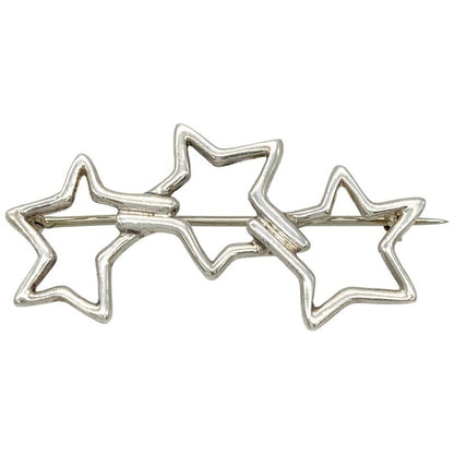 Tiffany & Co Tiffany & Co Triple Star Brooch Sv925 31g Silver