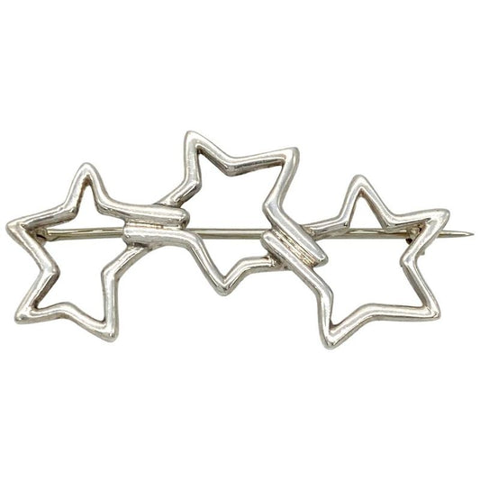 Tiffany & Co Tiffany & Co Triple Star Brooch Sv925 31g Silver