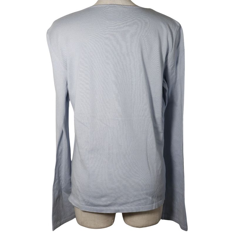 Chanel Coco Mark P25278v01765 Cotton Light Blue Women's Knit