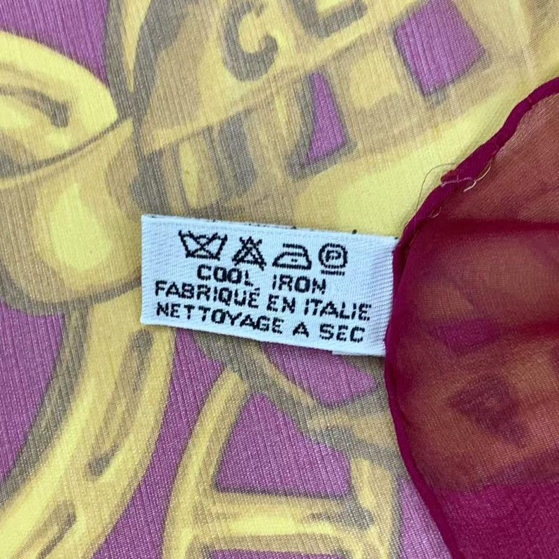 Celine Large 130x130cm (51.18in) Silk Scarf Stole Pink