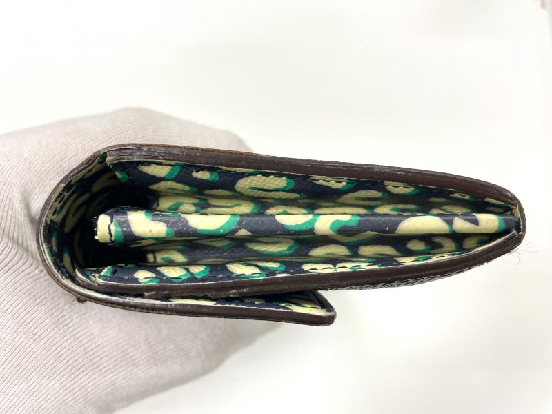Louis Vuitton Monogram Portefeuille Sarah Long Wallet M60104 Leopard Brown And