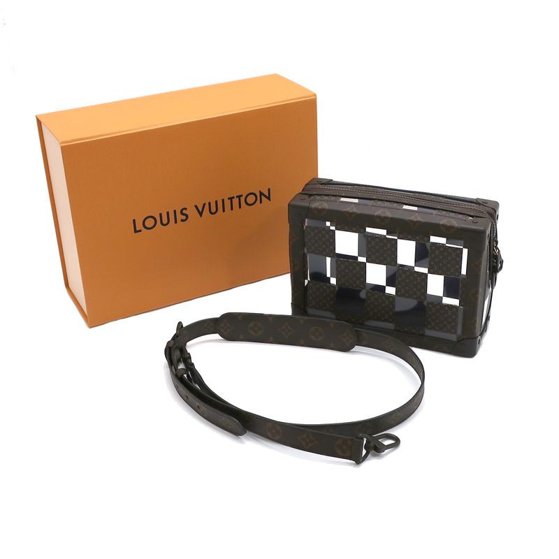 Louis Vuitton Slim Soft Trunk Monogram Chess Monogram Canvas Brown