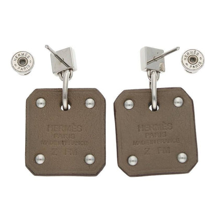Hermes Asdecourt PM Engraved With Z Heart Motif Earrings Ladies