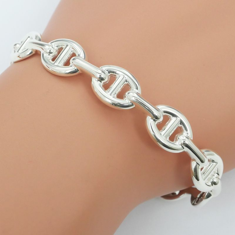 Hermes Chaine D'ancre Anchaenne Bangle ST Ag925 Women's Accessories -