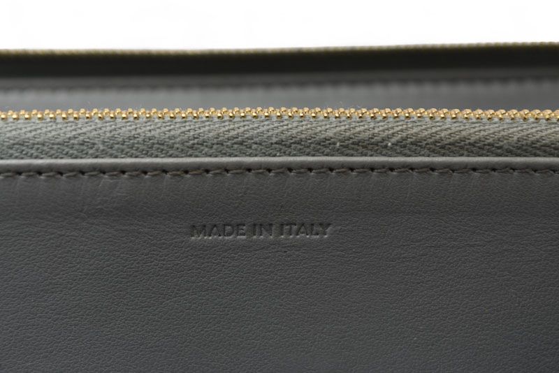 Celine Wallet Celine Long Wallet Large Zipped Calfskin Gray 10b553el.09