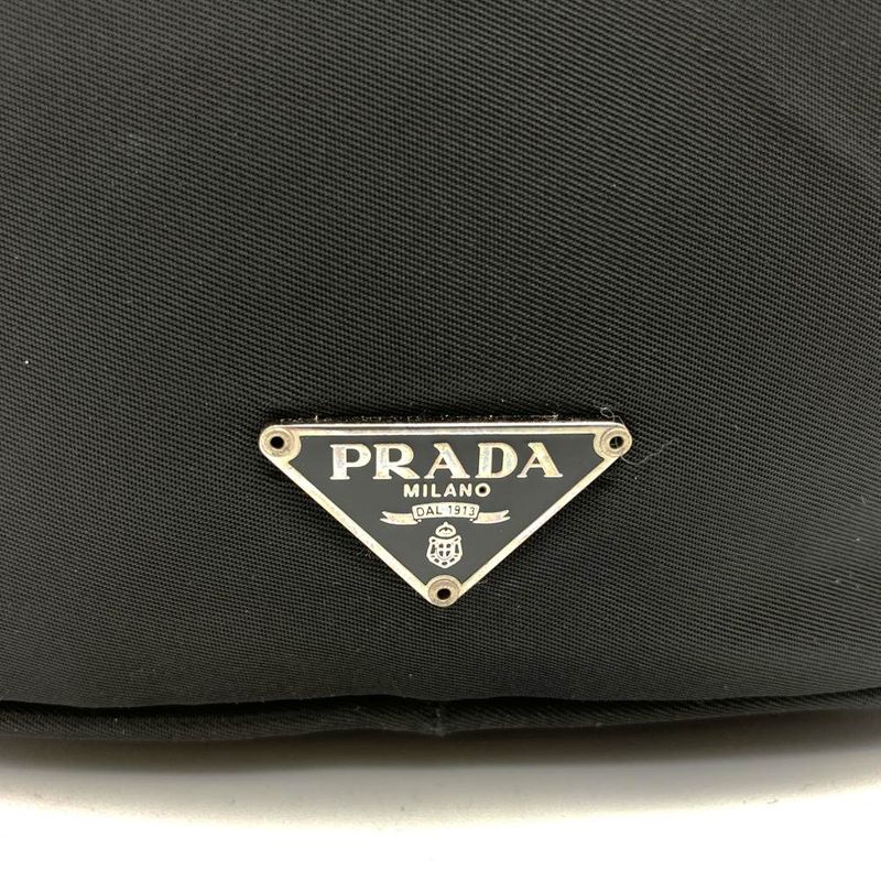 Prada Mini Shoulder Bag Waist 2way Black Nylon Ladies Men Fashion Triangle Logo