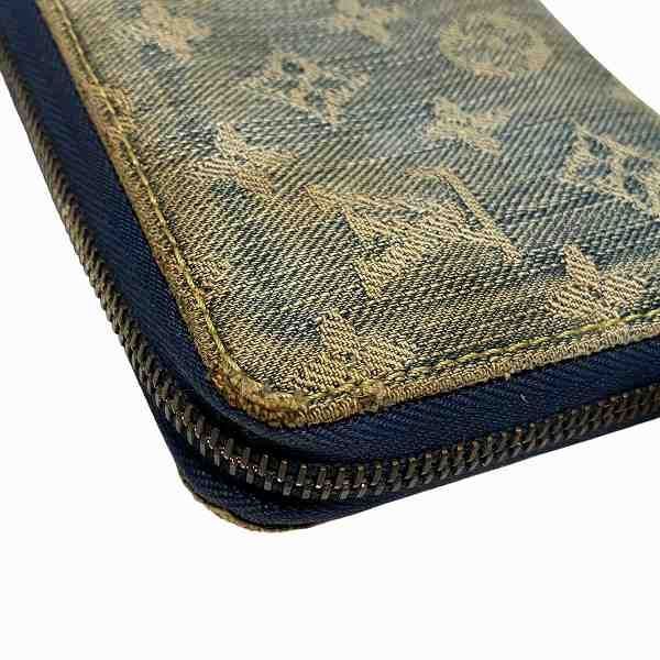 Louis Vuitton Monogram Denim Zippy Wallet M95341 Round Zipper Long Wallet Unisex