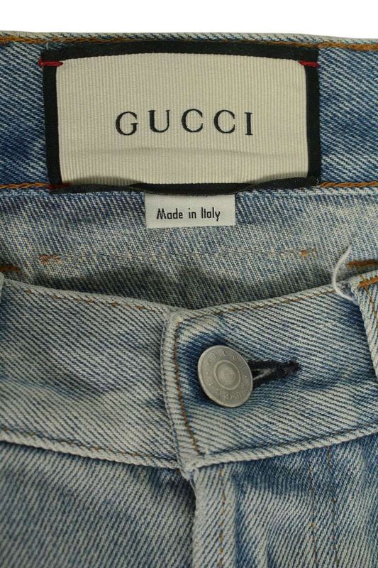 Gucci 430368 Xr606 Lined Sherry Line Denim Pants Men's 30