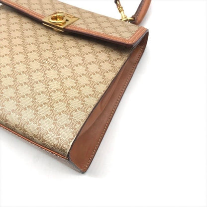 Celine Macadam Triomphe Circle 2-Way Bag Beige