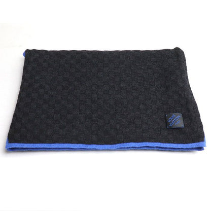 Louis Vuitton Echarpe Edge Scarf Black Blue M70528 My0137 Men's Preowned