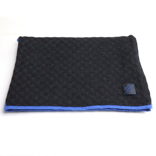 Louis Vuitton Echarpe Edge Scarf Black Blue M70528 My0137 Men's Preowned