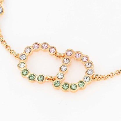 Christian DIOR Bracelet Lune Gold Color And Pink And Green Accessories Women