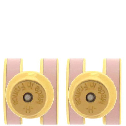 Hermes Earrings Pop Ash Hearrings Mini GP Enamel Rose Dragee X Gold Hardware
