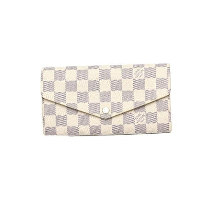 Louis Vuitton N63208 Damier Azure Long Wallet Portefeuille And Sarah Long