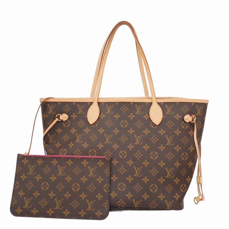 Louis Vuitton Tote Bag Monogram Neverfull MM M41178 Brown Pivoine Women's