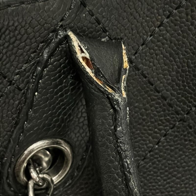 Chanel Shoulder Bag In The Mix Black 2way/chain Shoulder/vintage Silver Hardware