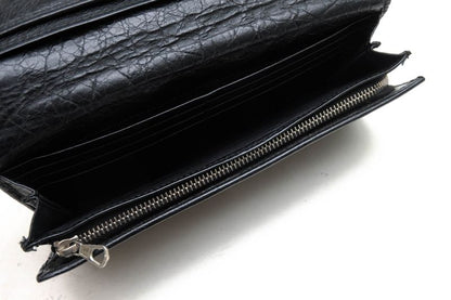 Balenciaga Wallet Men Leather Genuine Black 419806 1000 D 555583 with Coin
